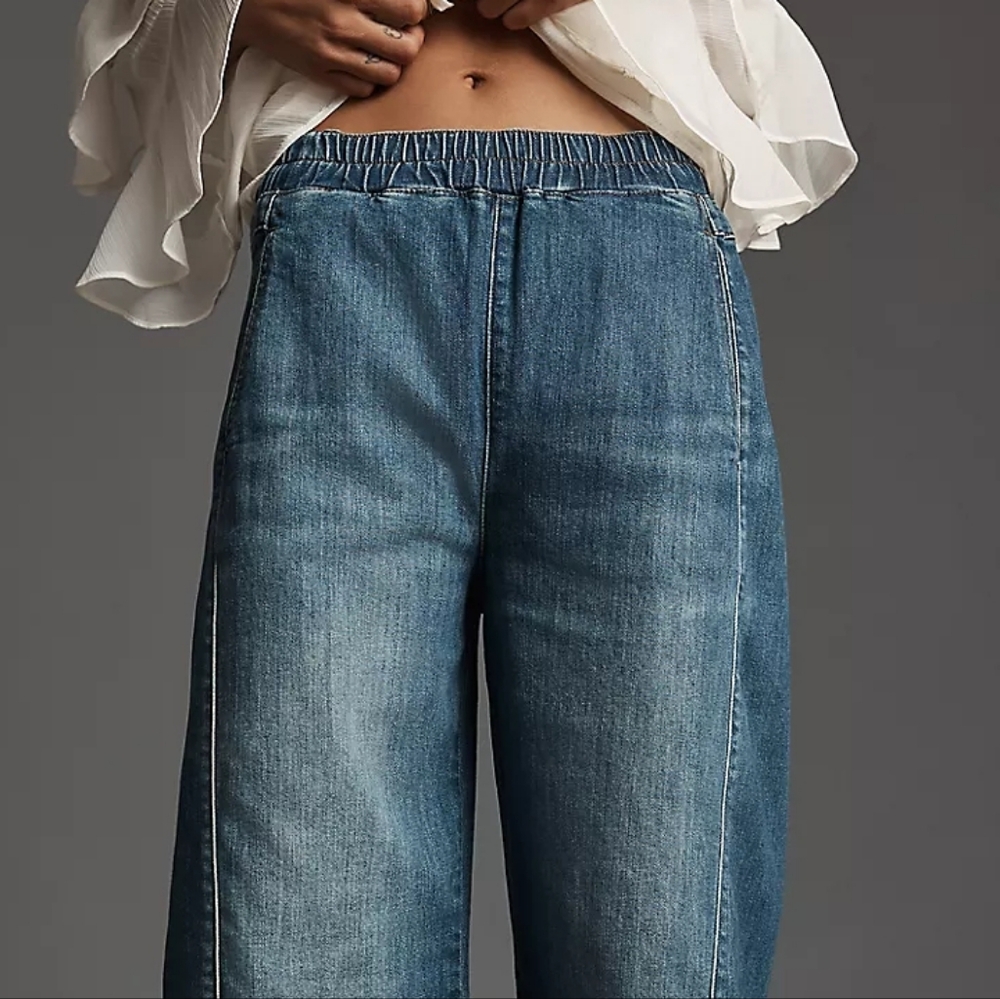Pilcro Pull-on Barrel Jeans - Picture 2 of 10